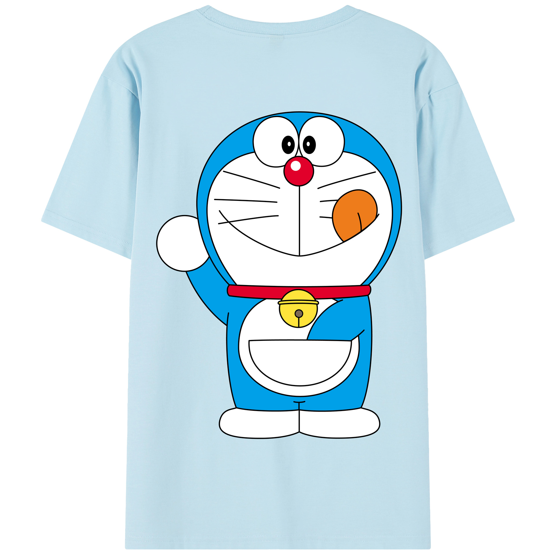 （画像用） ドラえもん Doraemon 綿100％半袖Tシャツ（背面プリント）